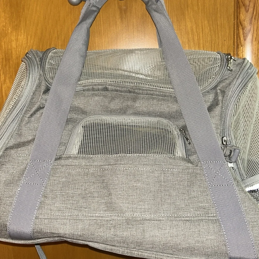 Dog for Carrier Bag with Thick Cotton Cushion Pet Aviation Backpack AntiSuffocat